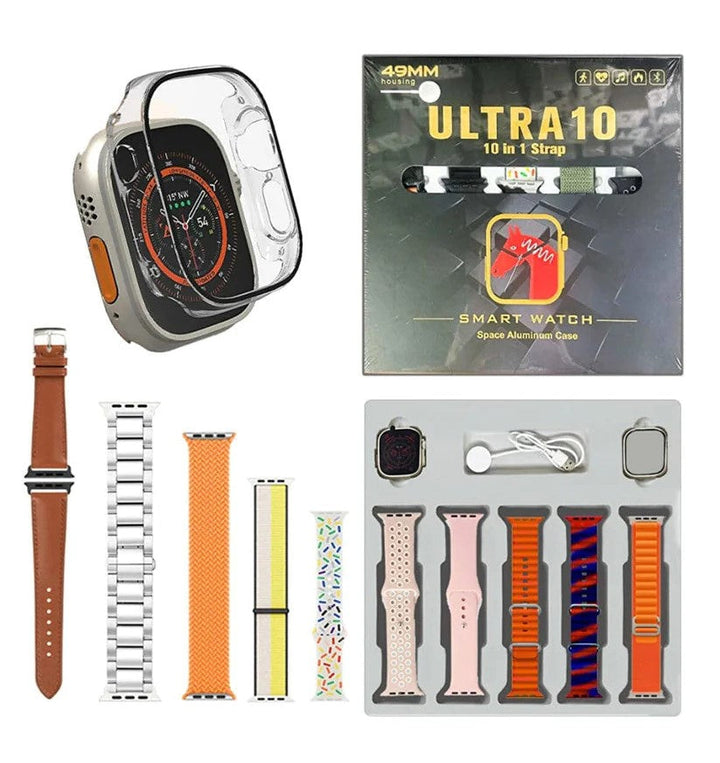 Ultra 10 With 10 in 1 Strap Watch