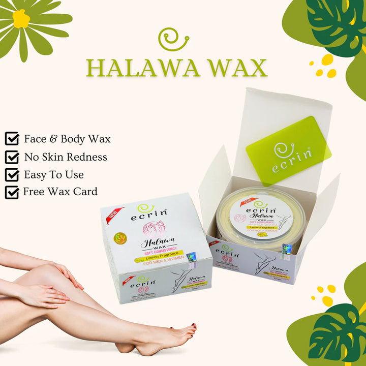 Ecrin Organic Halawa Wax – 100% Lemon & Sugar Base