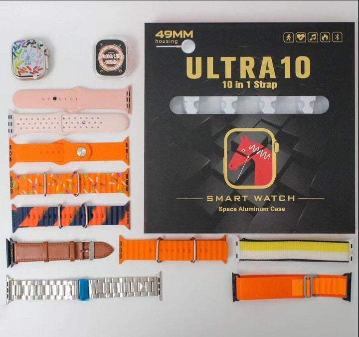 Ultra 10 With 10 in 1 Strap Watch