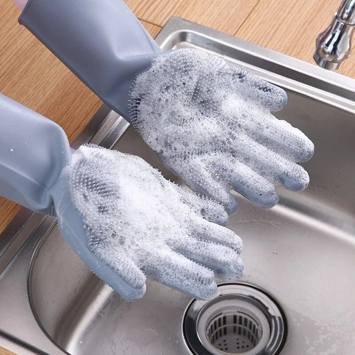 SILICONE CLEANING GLOVES